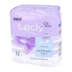 Урологические вкладыши для женщин SENI LADY Slim Normal, 12 шт. цена и информация | Подгузники, прокладки, одноразовые пеленки для взрослых | 220.lv