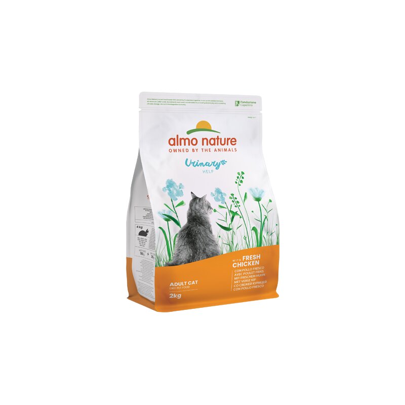 Almo Nature Holistic Functional Urinary Help (urīnceļu veselībai) kaķiem, ar vistas gaļu, 2kg. cena un informācija | Sausā barība kaķiem | 220.lv