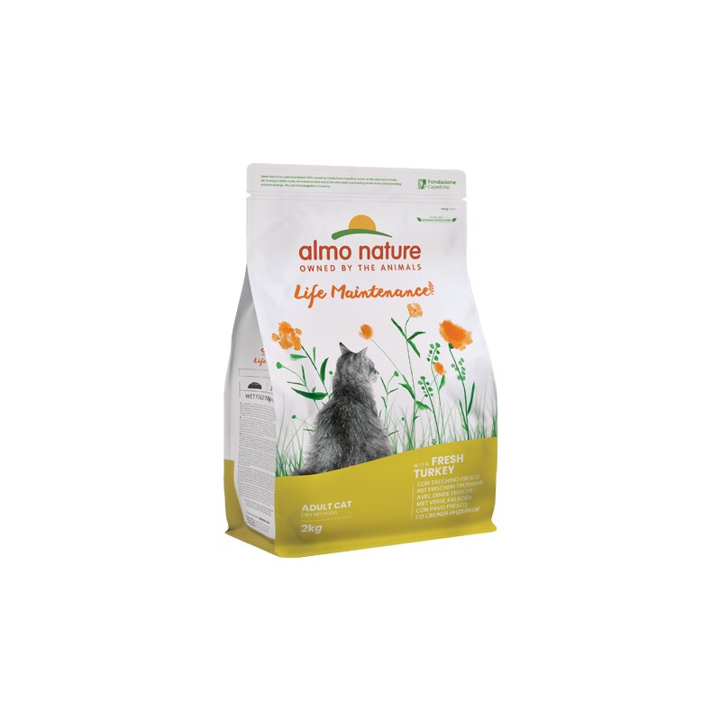 Almo Nature Holistic Maintenance pieaugušiem kaķiem, ar tītara gaļu, 2kg. cena un informācija | Sausā barība kaķiem | 220.lv