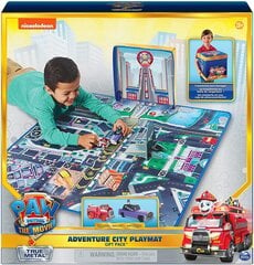 Paw Patrol The Movie - True Metal - Adventure City Playmat - игровой коврик Paw Patrol + 2 машинки. цена и информация | Конструктор автомобилей игрушки для мальчиков | 220.lv
