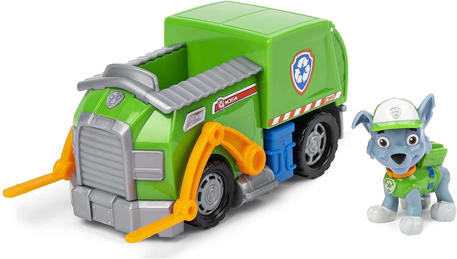 Paw Patrol Rocky Recycle Truck - atkritumu mašīna Rocky цена и информация | Rotaļlietas zēniem | 220.lv