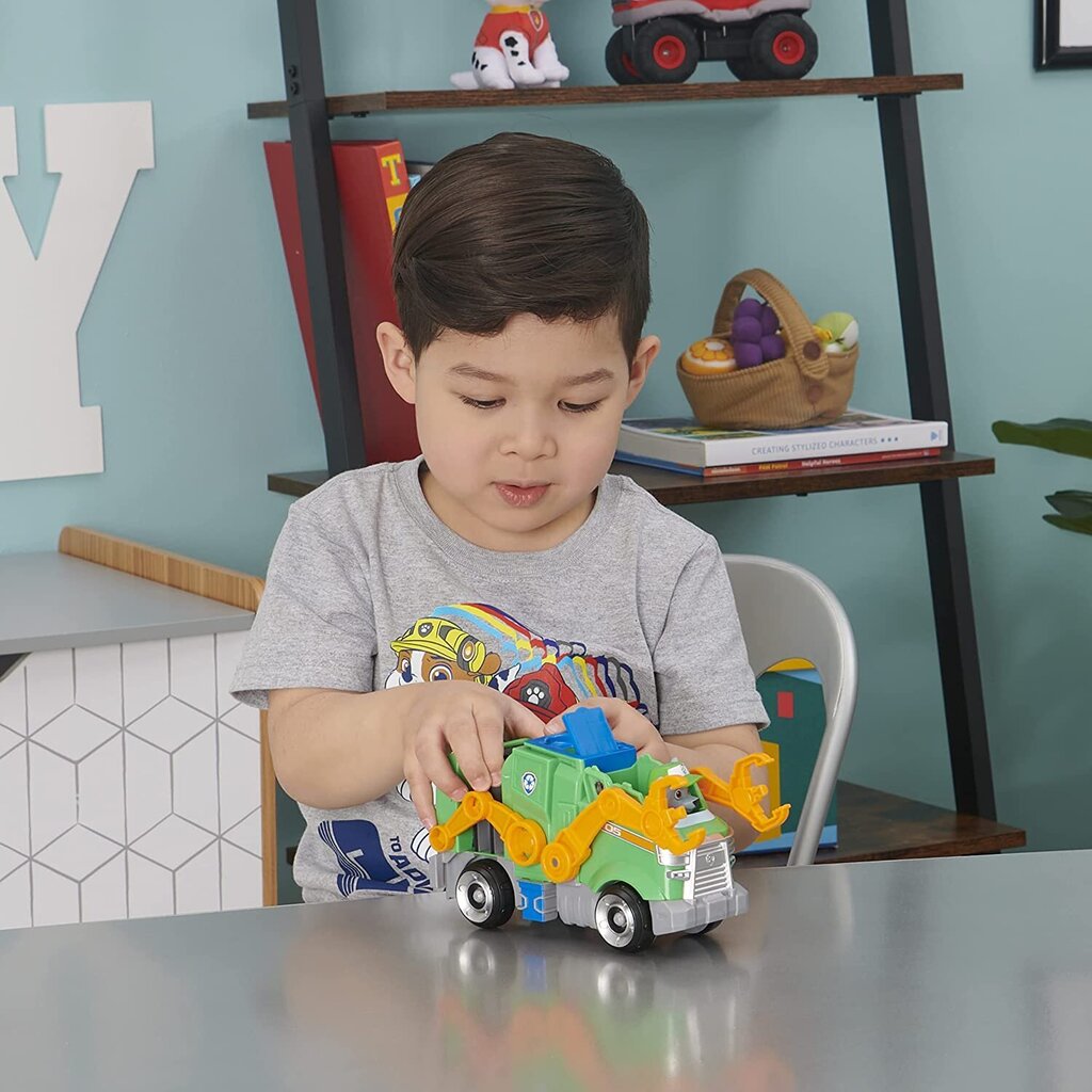 Vehicle - atkritumu mašīna Paw Patrol Rocky Deluxe cena un informācija | Rotaļlietas zēniem | 220.lv