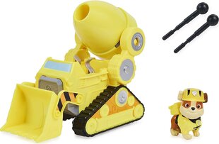 Paw Patrol The Movie - Rubble Deluxe Vehicle - Бульдозер Rubble цена и информация | Игрушки для мальчиков | 220.lv