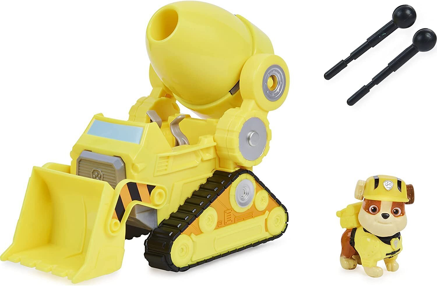 Paw Patrol The Movie - Rubble Deluxe Vehicle - Buldozers Rubble цена и информация | Rotaļlietas zēniem | 220.lv