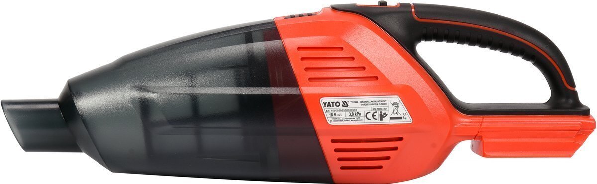 Akumulatora putekļsūcējs 18V (bez akumulatora) Yato YT-85680 cena un informācija | Auto 12V el. piederumi | 220.lv