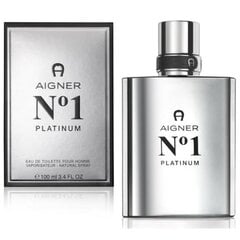 Tualetes ūdens Aigner No. 1 Platinum vīriešiem EDT 100 ml cena un informācija | Vīriešu smaržas | 220.lv