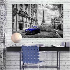 Картина Car in Paris Blue цена и информация | Картины | 220.lv