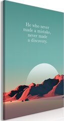 Glezna - He Who Never Made a Mistake, Never Made a Discovery (1 Part) Vertical cena un informācija | Gleznas | 220.lv
