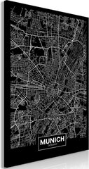 Glezna - Dark Map of Munich (1 Part) Vertical cena un informācija | Gleznas | 220.lv