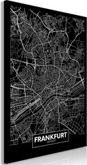 Glezna - Dark Map of Frankfurt (1 Part) Vertical cena un informācija | Gleznas | 220.lv