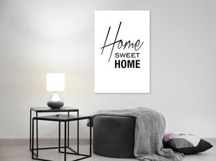 Glezna - Black and White: Home Sweet Home (1 Part) Vertical cena un informācija | Gleznas | 220.lv