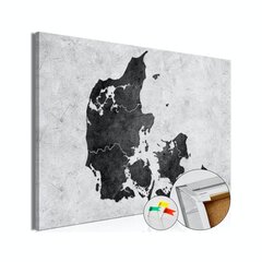 Attēls uz korķa - Stone Denmark [Cork Map] cena un informācija | Gleznas | 220.lv