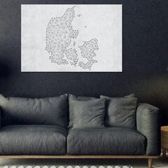 Attēls uz korķa - Geometric Land [Cork Map] cena un informācija | Gleznas | 220.lv