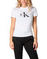 T-krekls sievietēm Calvin Klein Jeans, balts цена и информация | T-krekli sievietēm | 220.lv