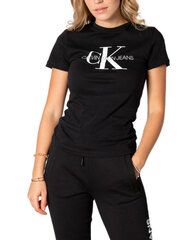Футболка для женщин Calvin Klein Jeans, черная цена и информация | Calvin Klein Jeans Одежда, обувь и аксессуары | 220.lv