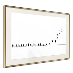Plakāts - Birds on a Wire cena un informācija | Gleznas | 220.lv