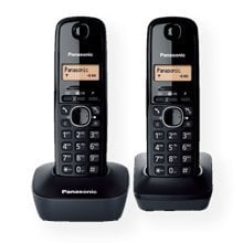 Panasonic KX-TG1612FXH, черный цена и информация | Стационарные телефоны | 220.lv