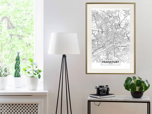 Plakāts - City map: Frankfurt cena un informācija | Gleznas | 220.lv