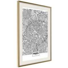 Plakāts - City Map: Paris cena un informācija | Gleznas | 220.lv