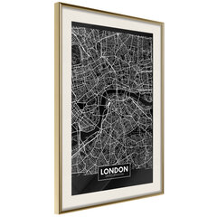 Plakāts - City Map: London (Dark) cena un informācija | Gleznas | 220.lv