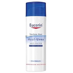 Sejas ādas pret grumbu līdzeklis, Eucerin Night Wrinkle Cream Hyal-Urea, 50 ml cena un informācija | Ķermeņa krēmi, losjoni | 220.lv