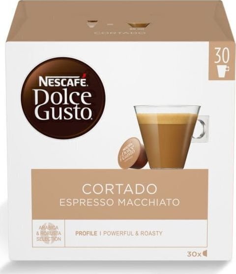 NESCAFE Dolce Gusto Cortado Espresso Macchiato 30 gab. Kafijas kapsulas цена и информация | Kafija, kakao | 220.lv