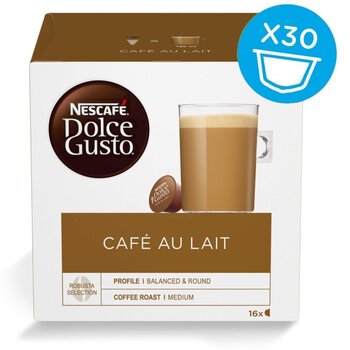 Nescafe Dolce Gusto Cafe au Lait 30 шт. Кофе в капсулах цена и информация | Кофе, какао | 220.lv