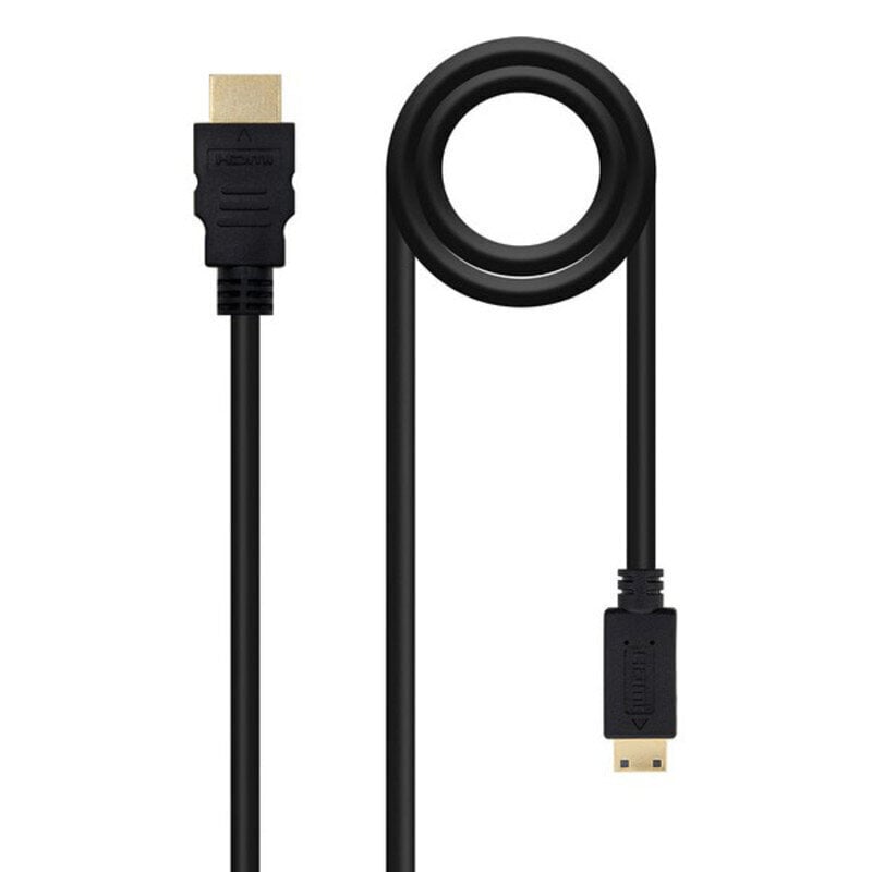 Nano kabelis HDMI - Mini HDMI 10.15.0902, 1,8 m, melns цена и информация | Kabeļi un vadi | 220.lv