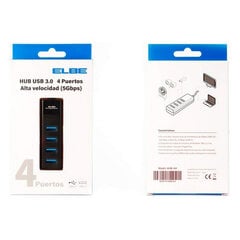 4 portu USB 3.0 centrmezgls cena un informācija | Adapteri un USB centrmezgli | 220.lv