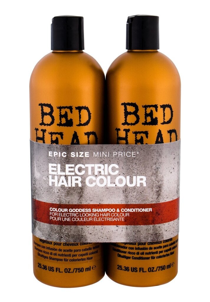 Krāsotu matu kopšanas komplekts Tigi Bed Head Colour Goddess: šampūns, 750 ml + balzams, 750 ml cena un informācija | Šampūni | 220.lv