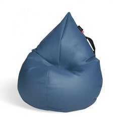 Кресло-мешок Qubo™ Splash Drop, эко-кожа, синее цена и информация | Кресла-мешки и пуфы | 220.lv