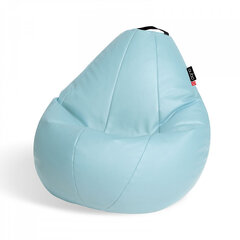 Sēžammaiss Qubo™ Comfort 90, mākslīgā āda, gaiši zils цена и информация | Кресла-мешки и пуфы | 220.lv