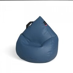 Кресло-мешок Qubo™ Drizzle Drop, эко-кожа, синее цена и информация | Детские диваны, кресла | 220.lv