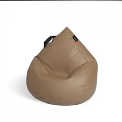 Кресло-мешок Qubo™ Drizzle Drop, эко-кожа, коричневое цена и информация | Детские диваны, кресла | 220.lv