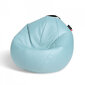 Sēžammaiss Qubo™ Comfort 80, mākslīgā āda, gaiši zils cena un informācija | Sēžammaisi, pufi | 220.lv