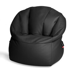 Кресло-мешок Qubo™ Shell, dэко-кожа, черное цена и информация | Кресла-мешки и пуфы | 220.lv