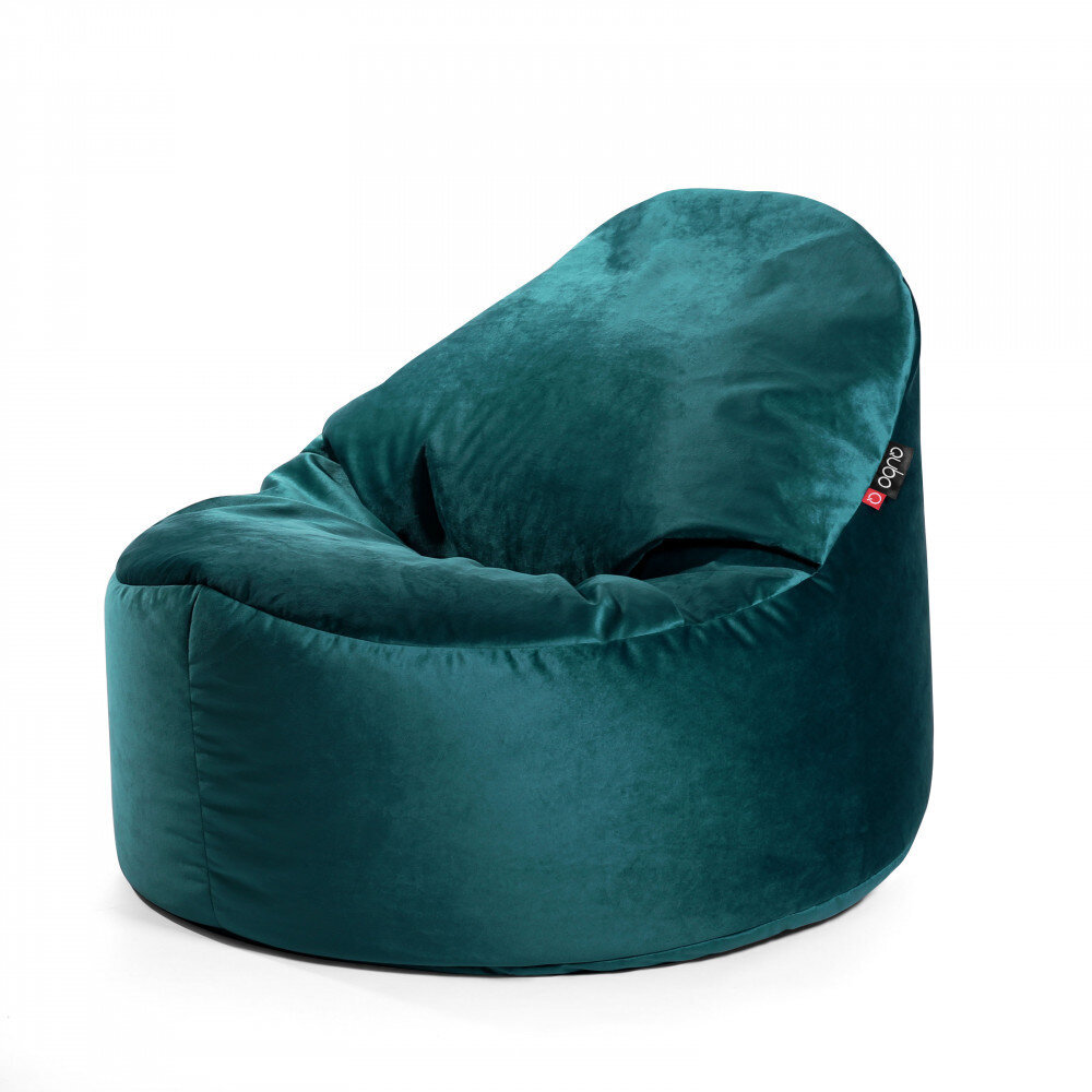 Sēžammaiss Qubo™ Cuddly 80, gobelēns, zaļš cena un informācija | Sēžammaisi, pufi | 220.lv