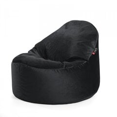 Кресло-мешок Qubo™ Cuddly 80, гобелен, черное цена и информация | Кресла-мешки и пуфы | 220.lv