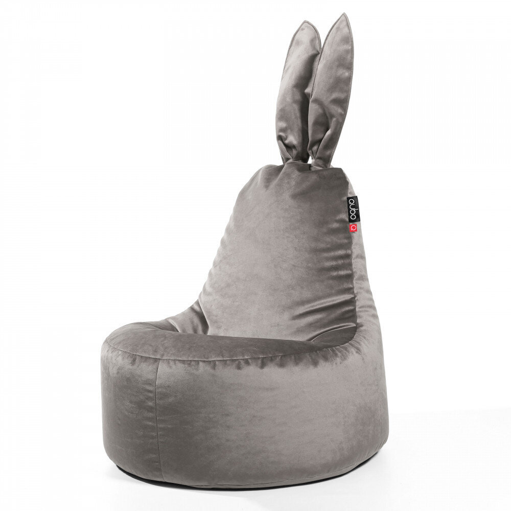 Sēžammaiss Qubo™ Daddy Rabbit, gobelēns, pelēks cena un informācija | Sēžammaisi, pufi | 220.lv