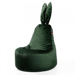 Sēžammaiss Qubo™ Daddy Rabbit, gobelēns, tumši zaļš cena un informācija | Sēžammaisi, pufi | 220.lv