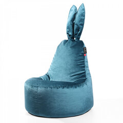Кресло-мешок Qubo™ Daddy Rabbit, гобелен, синее цена и информация | Кресла-мешки и пуфы | 220.lv