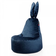 Sēžammaiss Qubo™ Daddy Rabbit, gobelēns, tumši zils cena un informācija | Sēžammaisi, pufi | 220.lv