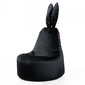 Sēžammaiss Qubo™ Daddy Rabbit, gobelēns, melns cena un informācija | Sēžammaisi, pufi | 220.lv