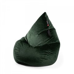 Кресло-мешок Qubo™ Splash Drop, гобелен, темно-зеленое цена и информация | Кресла-мешки и пуфы | 220.lv
