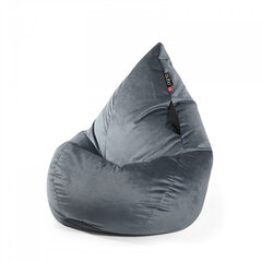 Кресло-мешок Qubo™ Splash Drop, гобелен, темно-серое цена и информация | Кресла-мешки и пуфы | 220.lv