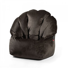Кресло-мешок Qubo™ Shell, гобелен, коричневое цена и информация | Кресла-мешки и пуфы | 220.lv