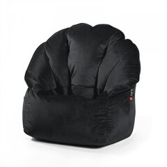 Кресло-мешок Qubo™ Shell, гобелен, черное цена и информация | Кресла-мешки и пуфы | 220.lv