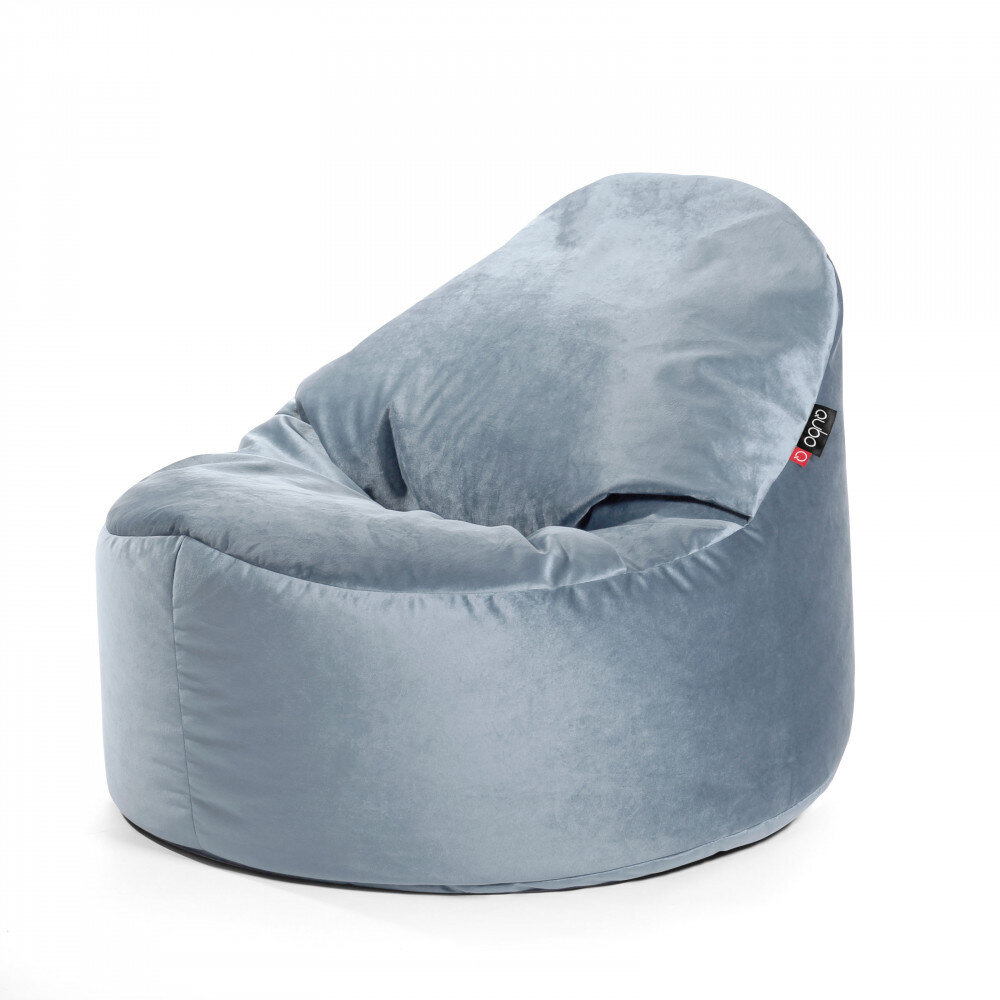 Sēžammaiss Qubo™ Cuddly 80, gobelēns, gaiši zils cena un informācija | Sēžammaisi, pufi | 220.lv