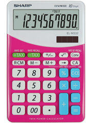 Калькулятор Sharp EL-M332, розовый цена и информация | Канцелярия | 220.lv