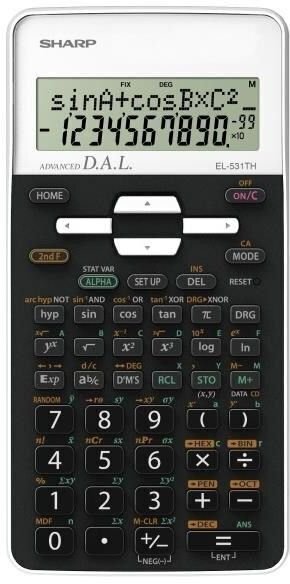 Kalkulators Sharp EL-531TH, balts cena un informācija | Kancelejas preces | 220.lv